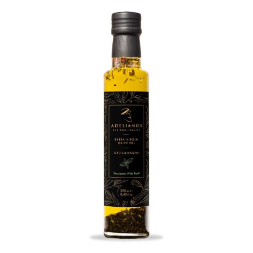 Extra Virgin Olive Oil Seasoned with Basil